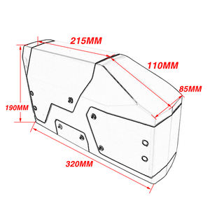 Accesorios de la motocicleta de aluminio herramienta caja de almacenamiento para <span class=keywords><strong>BMW</strong></span> R1200GS LC aventura R <span class=keywords><strong>1200GS</strong></span> 2014-2019 R1250GS F750GS F850GS R1250GSA - Product Image 3