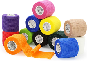 Bandage auto-adhésif élastique SR pour usage vétérinaire et sportif, certifié CE, 10cmx4.5m, dispositif <span class=keywords><strong>médical</strong></span> de classe I, désinfection EOS - Product Image 4
