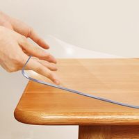1mm 2mm 3mm Transparent Transparent PVC Film Transparent PVC Membrane Ménage Tapis de Table