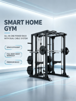 Machine Smith Basique Demi-Rack Combiné, Équipement de Fitness Commercial, Ensemble Glider pour Rack de Puissance Convergent Smith pour Salle de Sport