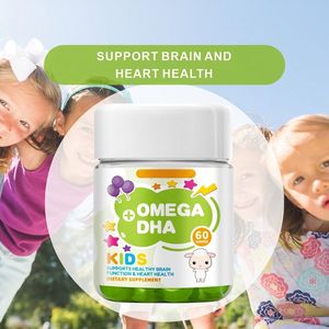HDK Omega + DHA Gummy OEM ODM Supplément personnalisé pour la santé du <span class=keywords><strong>cerveau</strong></span> et du cœur avec huile de poisson et vitamine D3 - Product Image 3