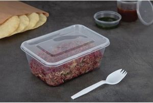 Customizable 1250ml Rectangular Clear Microwavable PP Disposable Environment-friendly Sushi Salad <b>Takeaway</b> Lunch Box Food - Product Image 4