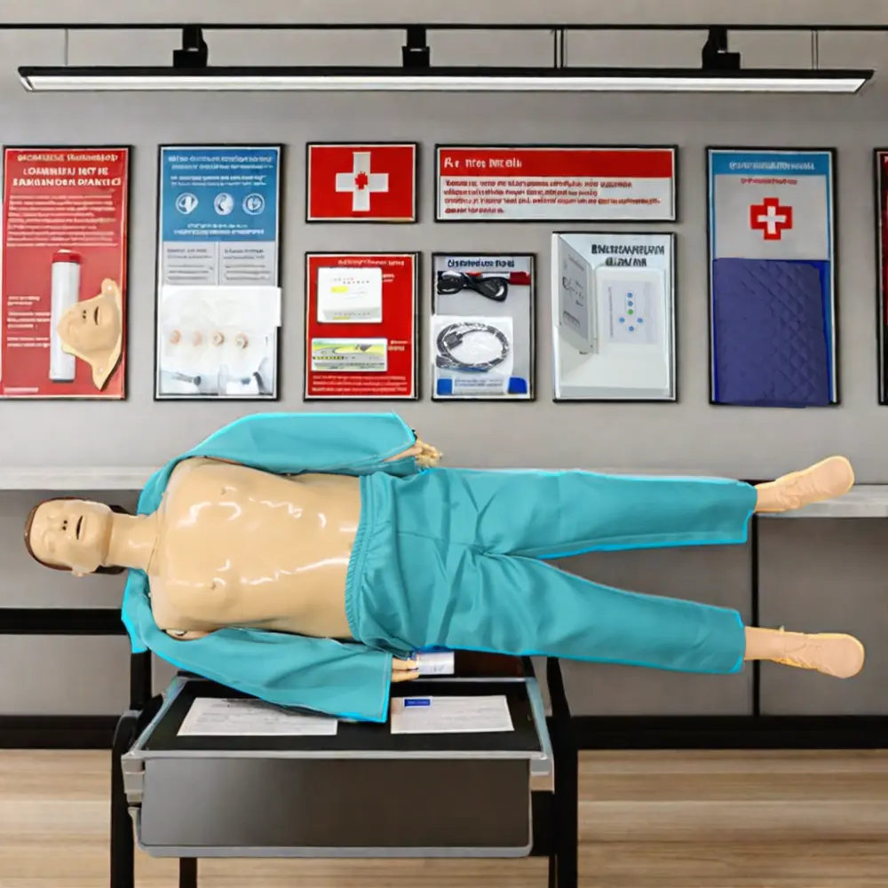 Тренировочный манекен для взрослых с контроллером для медицинских наук для обучения медсестер первой медицинской помощи