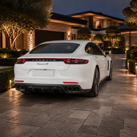 Diffuseur arrière de remplacement en fibre de carbone sèche de haute qualité pour Porsche Panamera 971, style KDA