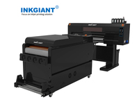 INKGIANT Impresora Textil Digital de 60 cm con Agitador de Polvo en un Solo Conjunto, 4 Cabezales de Impresión I3200-A1, Componentes del Motor Principal, Dimensión de Impresión de 600 mm