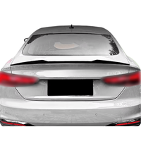 Aileron de coffre en ABS noir brillant et motif carbone compatible avec Audi A5 F5 2017-2024