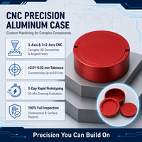 Pièces usinées CNC sur mesure en gros directement de l'usine, boîte en aluminium, conteneur rond en métal pour le stockage hermétique de bonbons OEM