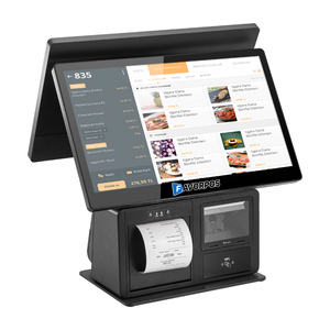 Hardware POS con Stampante Termica Integrata, Sistemi POS Hardware, Terminale POS con Doppio Schermo, Registratore di Cassa - Product Image 1
