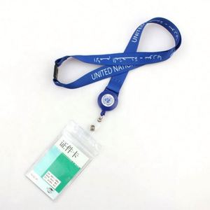 Custom Colorful Name Card & Id Badge Reel <b>Polyester</b> <b>Lanyard</b> Holder Offset Printing - Product Image 4