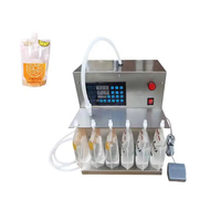 Machine de remplissage semi-automatique de poche de bec numérique pour la commande pneumatique de bouteilles de lait de soja de jus avec des composants de noyau de moteur