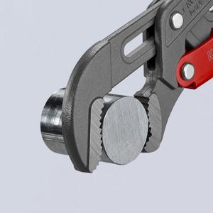 KNIPEX - 83 61 010 Clé à pipe de type S avec réglage rapide, revêtement en poudre gris, poignées revêtues de plastique PIPEWORK WRENCHES - Product Image 4