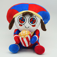 Juguete de Peluche del Payaso Pomni de The Amazing Digital Circus, con Buena Impresión y Bordado, para Fanáticos de la Animación, Venta al Por Mayor