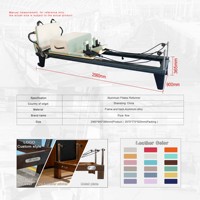 Équipement professionnel de Pilates Reformer en aluminium, machine d'entraînement de Pilates pour studio, salle de sport, centre de remise en forme