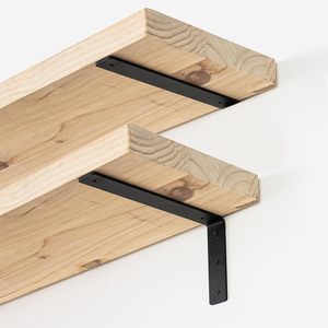 Soportes de Estante Negros Rústicos de 10 Pulgadas, Soporte de Estante Industrial de Acero Metálico de 10 x 6 Pulgadas - L10 x H 6" x W 1.5" - Product Image 6