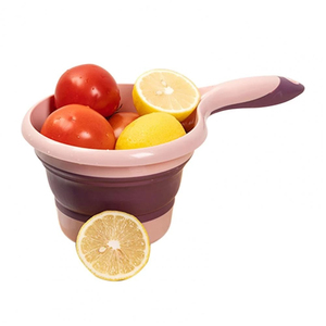 Folding Hanging Long Handle Water Scoop Bathing Ladle Spoon Fruit Vegetable Washing Scoop Home Kitchen <b>Tools</b> Thickening Plastic - Product Image 4