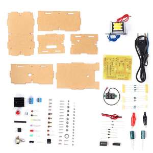 Kit de bricolaje de fuente de alimentación regulada <span class=keywords><strong>LM317</strong></span> voltaje ajustable AC 220V a DC 1,25-<span class=keywords><strong>12V</strong></span> fuente de alimentación estabilizada laboratorio enchufe de la UE - Product Image 2