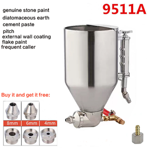 <span class=keywords><strong>Pistolet</strong></span> à <span class=keywords><strong>mortier</strong></span> à alimentation par gravité à large orifice de 3,5 L, 9511A, en alliage d'aluminium, haute performance, usage industriel, pour murs - Product Image 3