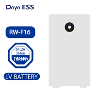 Batterie de stockage d'énergie domestique Deye RW-F16 16 kWh, batterie au lithium LiFePO4 51,2 V, système d'alimentation de secours solaire basse tension