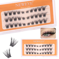 3 Rows 30 Clusters Manga Fairy Lashes Glue Free Self Adhesive DIY Lash <strong>Extension</strong> Pre-Bonded Press on <strong>Eyelashes</strong> Vendor