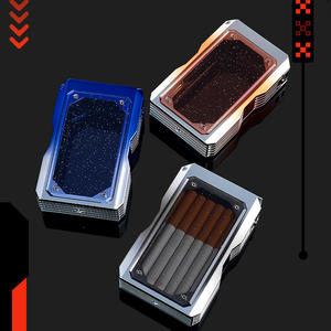 Étui à cigarettes et briquet 2-en-1 Dericsson avec logo personnalisé, résistant à l'humidité, anti-pression, design transparent haut de gamme - Product Image 4