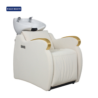 Ensemble de Salon Ultime : Fauteuil de Coiffure Hydraulique, Miroir LED et Bac à Shampooing avec Base en Acier Chirurgical