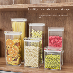 Conjunto de Potes de Especiarias Empilháveis em Acrílico Personalizados OEM Sem BPA para Casa e Cozinha com Tampa Fabricante - Product Image 3