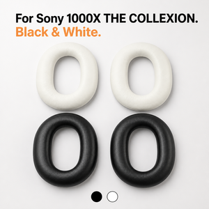 แผ่นรองหูฟังสำหรับ Sony 1000X THE COLLEXION หนังโปรตีนแบบสแนปออน นุ่มสบาย ของแท้ ขายส่ง - Product Image 1