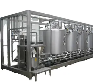 Calf Milk 500L Yogurt Pasteurization Production Line Small Juice Or Yogurt Plate Pasteurizer Equipment