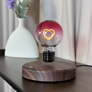 Ampoule décorative suspendue <span class=keywords><strong>arc</strong></span>-<span class=keywords><strong>en</strong></span>-<span class=keywords><strong>ciel</strong></span> <span class=keywords><strong>en</strong></span> forme de cœur à lévitation magnétique - Product Image 1