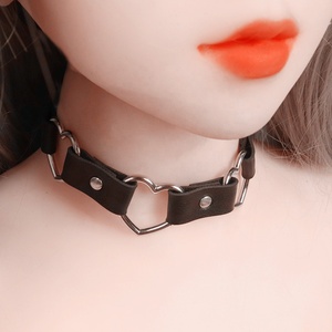Collier de col rond gothique en cuir, Sexy, <span class=keywords><strong>Vintage</strong></span>, à breloque, cadeau gothique, Harajuku, Punk, ras du cou, pour femmes, - Product Image 5