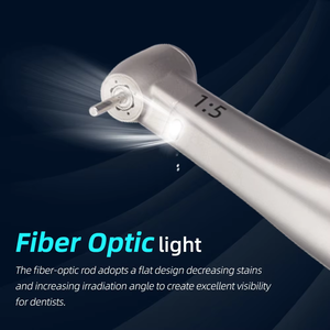BESTO Contra-ángulo Eléctrico Dental 1:5 con Fibra Óptica, de Acero Inoxidable, Anillo Rojo, Tipo E, para Micromotor, Certificado CE - Product Image 6