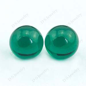 Nanosital turmalina Paraiba verde/morganita rosa oscuro redondo cuentas transparentes al por mayor - Product Image 2