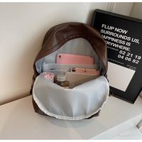 Nouveau sac à dos tendance en cuir PU souple imperméable pour femmes, idéal pour l'université, l'école, les loisirs, les voyages et les ordinateurs portables