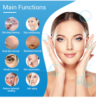 Appareil professionnel d'hydro-microdermabrasion 15 en 1 avec masque LED pour le visage, Aqua Peeling Hydro Diamond