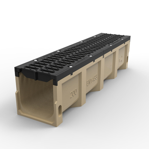 Gouttière en béton de résine de gouttière anti-corrosion de 200mm avec couvercle en <span class=keywords><strong>fonte</strong></span> - Product Image 1