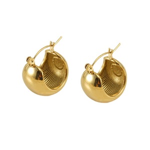 Boucles <span class=keywords><strong>d</strong></span>'oreilles <span class=keywords><strong>Globe</strong></span> stéréoscopique de luxe en acier inoxydable 316L plaqué or 18 carats pour femmes cadeau <span class=keywords><strong>d</strong></span>'anniversaire - Product Image 1