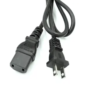 6ft black Nema 1-15P to C17 AC Power Cord Cable 2C*18AWG Compatible for Sony KDL-46EX500/46EX501/46V4100