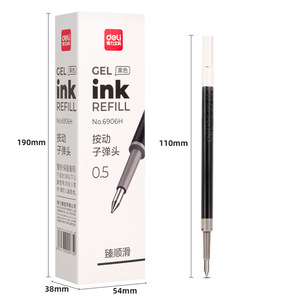 Deli Gel <b>Ink</b> <b>Refill</b> 0.5Mm Bullet Tip For Office School Use - Product Image 1