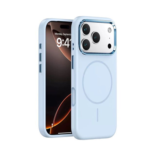 Electroplated Liquid Silicone Anti-Drop Magnetic Phone case Wireless Charging Case for iPhone 17Air 13 14 15 16 Pro Max