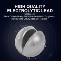 TG 80 pièces 60g Boîte de plombs fendus assortis de tailles variées, plombs amovibles pour la pêche en extérieur