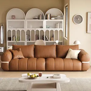 customized vintage leather sectional sofa 4-piece with chaise lounge on right & left hand antique brown leather corner couch