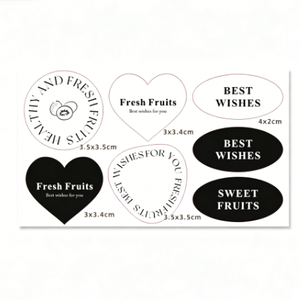 Autocollant minimaliste français pour fruits, autocollant universel auto-adhésif pour boîte à fruits, autocollant pour emballage cadeau floral - Product Image 3