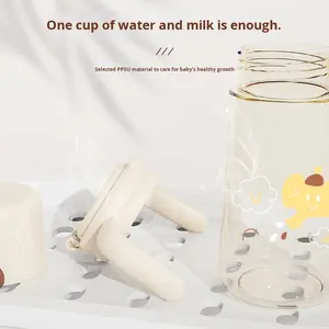 Botella de Agua Infantil BoYi de Gran Capacidad, Ecológica, de Silicona PPSU, Anti-Cólicos, <span class=keywords><strong>Flujo</strong></span> Lento, Libre de PVC, con Asa, para Niños de 1-2 Años - Product Image 4