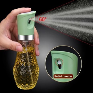 Bouteille pulvérisateur d'huile en verre 260 ml, distributeur d'huile à pression avec bouchon anneau argenté, pour cuisine, barbecue, usage domestique, durable - Product Image 3