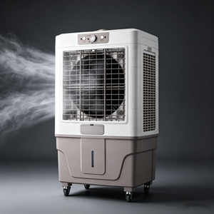 Refroidisseur d'air à eau 40L 2000-3999 CFM 120W Classe A avec télécommande universelle pour poulailler et garage 1. Refroidissement haute efficacité - Product Image 6