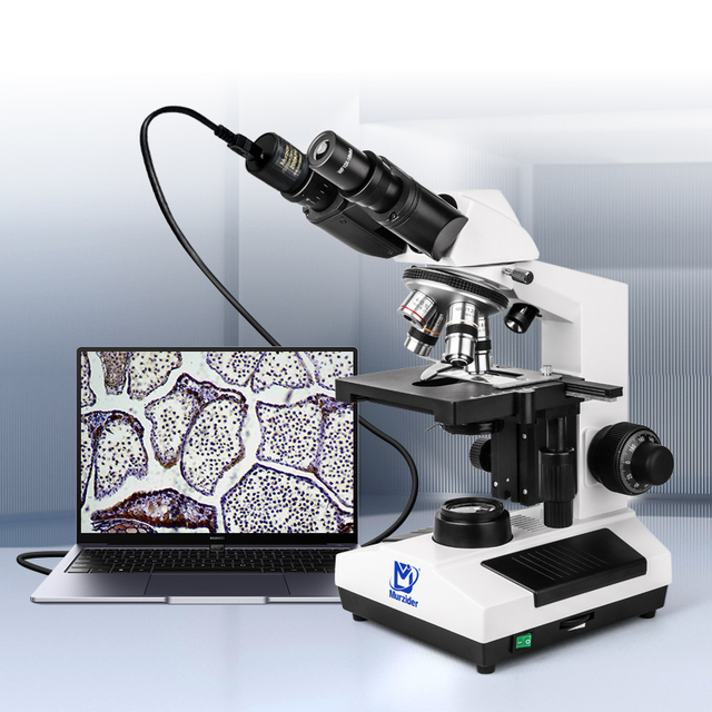 Murzider MSD4200-B-200 Binocular Biological Microscopeswith 2MP Camera for Laboratories in Medical Health Institution