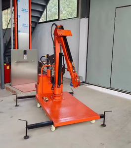 Grue hydraulique mobile à haute efficacité du treuil 1-2Ton avec télécommande pour la construction de véhicules - Product Image 2