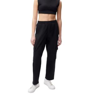 Branding Service <b>High</b> Quality <b>Hot</b> Selling Sustainable Black Flat Nylon/Cotton Athleisure Soft Elastic <b>Waist</b> Straight <b>Pants</b> for - Product Image 1