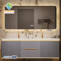 OEM Moderne 2025 Blanc Salle de bain Lavabo Table Bureau Cabinet Panneau avec Cuivre Égouttoir Chambre Salle à manger Salle de bain Vanités et Robinet