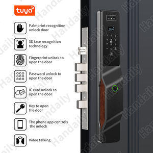 ハンデイリー新型掌静脈認証ビデオ通話スマートロック（カメラ、顔認証、指紋、カード、Tuya対応） - Product Image 2